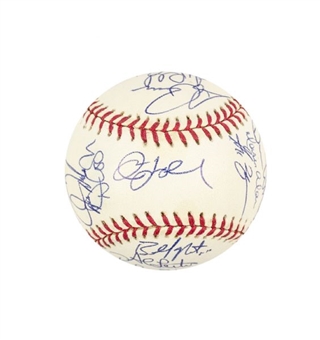 1997 Florida Marlins World Series Champions Team Signed Baseball with 31 Signatures (PSA/DNA)